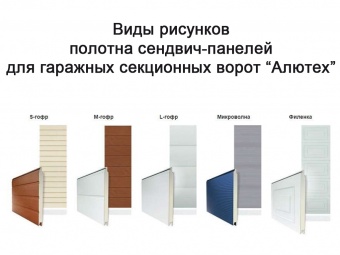 Гаражные секционные ворота "Алютех"